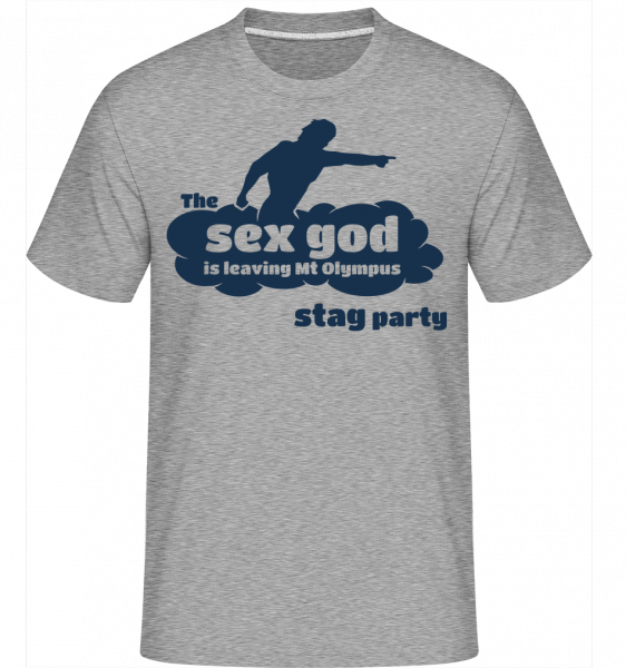 Stag Party Sex Boh -  Shirtinator tričko pre pánov - Melírovo šedá - Predné