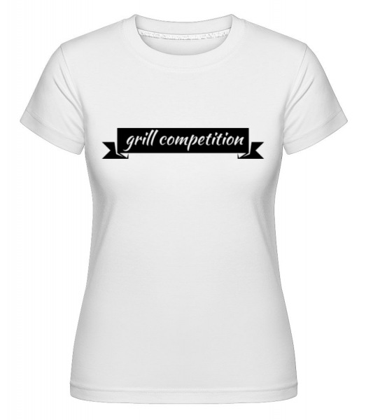 Grill Competition Sign -  Shirtinator tričko pre dámy - Biela - Predné