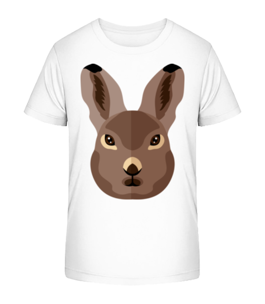 Bunny Comic Tieň - Detské bio tričko Stanley Stella - Biela - Predné