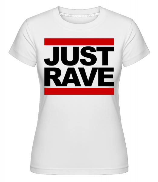 Len Rave Logo -  Shirtinator tričko pre dámy - Biela - Predné