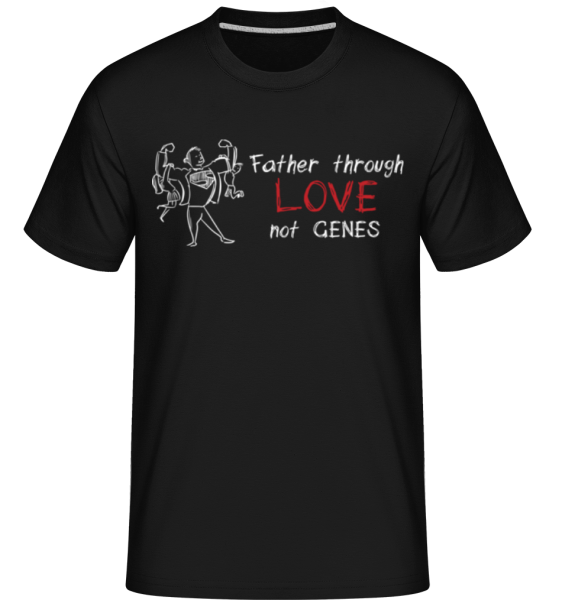 Father Through Love -  Shirtinator tričko pre pánov - Čierna - Predné