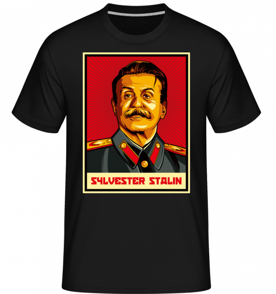 Sylvester Stalin -  Shirtinator tričko pre pánov - Čierna - Predné