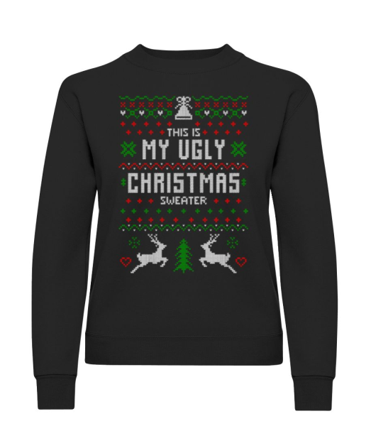 This Is My Ugly Christmas Sweater - Dámska mikina - Čierna - Predné