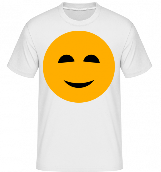 šťastný Smiley -  Shirtinator tričko pre pánov - Biela - Predné
