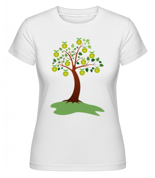 Apple Tree Summer -  Shirtinator tričko pre dámy - Biela - Predné