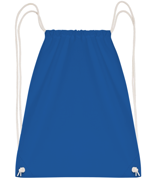 Batoh so šnúrkami - Kráľovská modrá - Predné