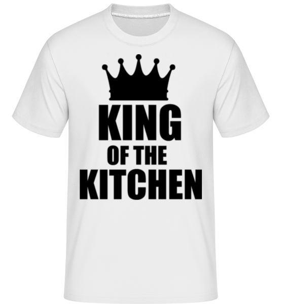 King Of The Kitchen -  Shirtinator tričko pre pánov - Biela - Predné