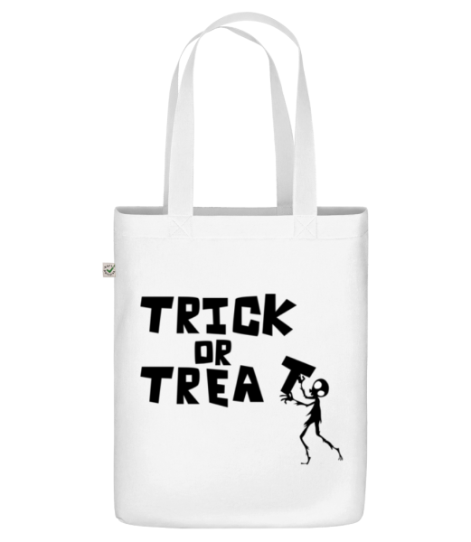 Trick or Treat - Organická taška - Biela - Predné