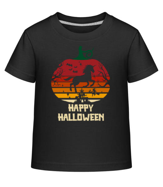 Happy Halloween - Detské Shirtinator tričko - Čierna - Predné