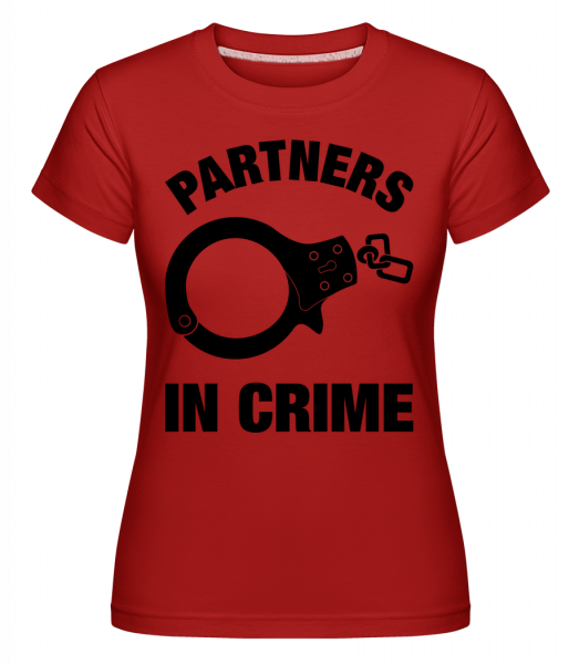 Spolupáchateľ -  Shirtinator tričko pre dámy - Červená - Predné