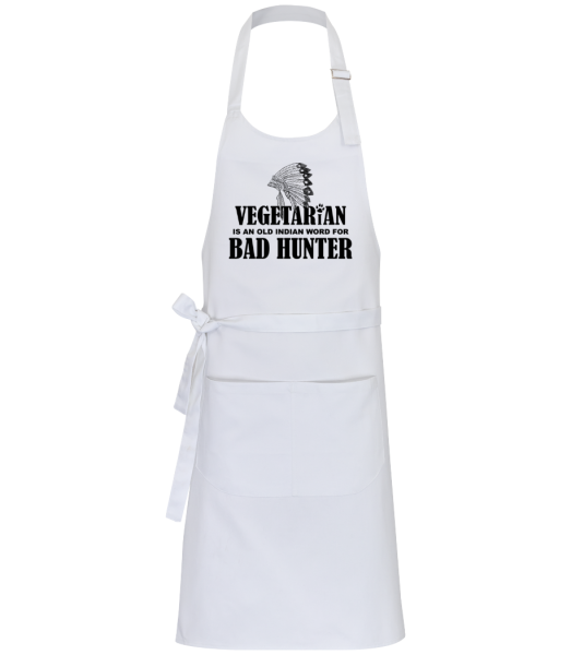 Vegetariánska Bad Hunter - Profesionálna zástera - Biela - Predné