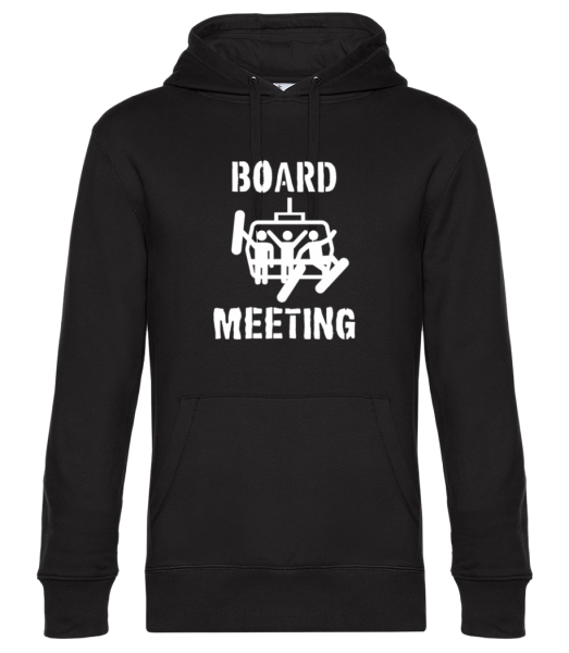 Board Meeting - Unisex premium mikina - Čierna - Predné