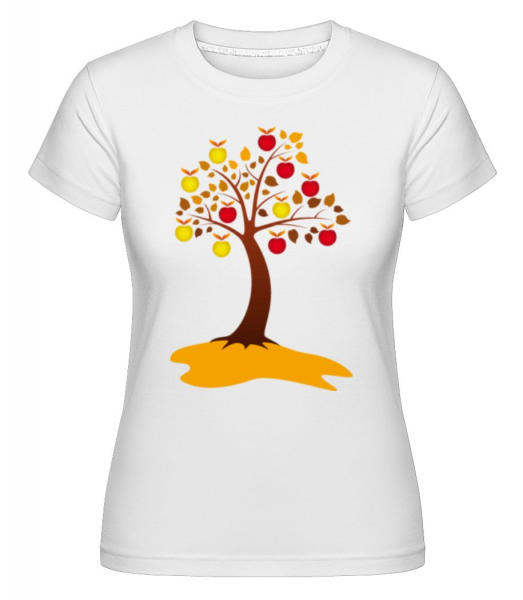 Apple Tree Autumn -  Shirtinator tričko pre dámy - Biela - Predné
