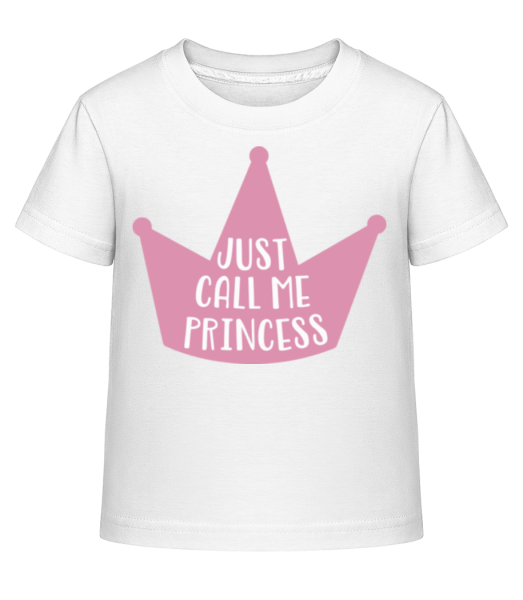 Call Me Princess - Detské Shirtinator tričko - Biela - Predné
