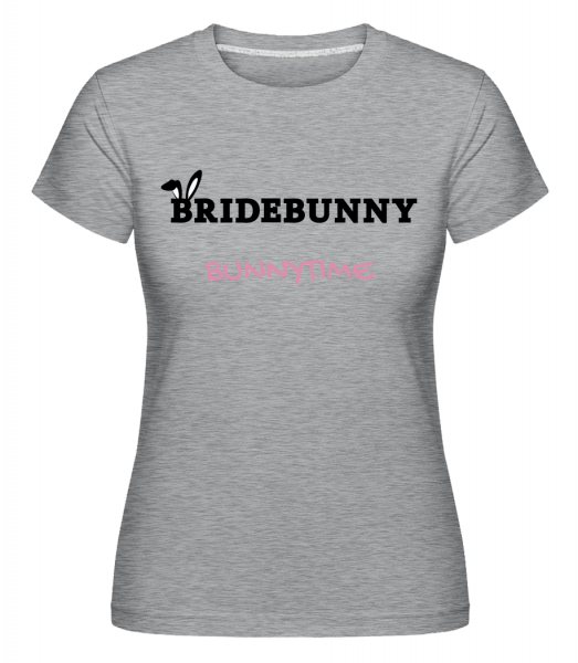 Bridebunny Bunnytime -  Shirtinator tričko pre dámy - Melírovo šedá - Predné
