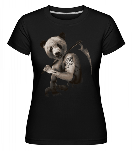 Scythe Panda -  Shirtinator tričko pre dámy - Čierna - Predné