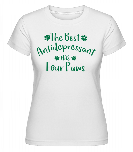 najlepšie Antidepresívny -  Shirtinator tričko pre dámy - Biela - Predné