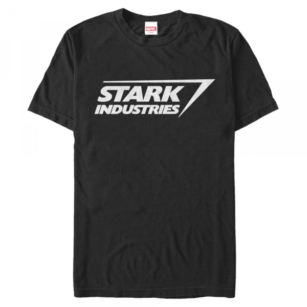 Marvel - Avengers - Iron Man Stark Logo - Pánske Tričko - Čierna - Predné
