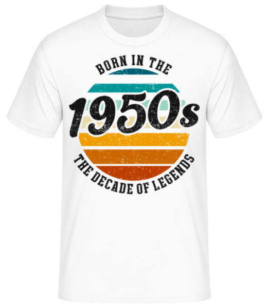 1950 The Decade Of Legends - Pánske basic tričko - Biela - Predné