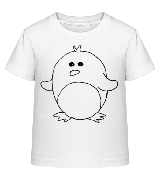 Deti Comic - Penguin - Detské Shirtinator tričko - Biela - Predné