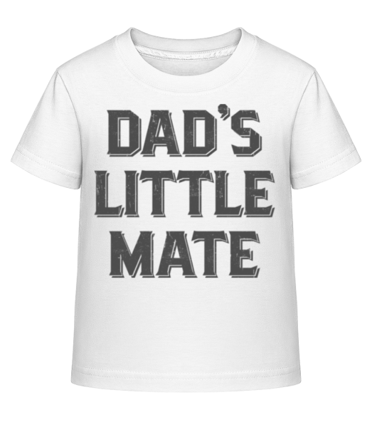 Dads Little Mate - Detské Shirtinator tričko - Biela - Predné