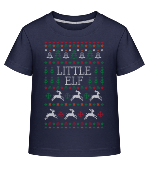 Little Elf - Detské Shirtinator tričko - Namornícka modrá - Predné
