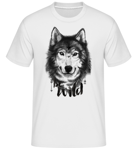 Wolf Be Wild -  Shirtinator tričko pre pánov - Biela - Predné