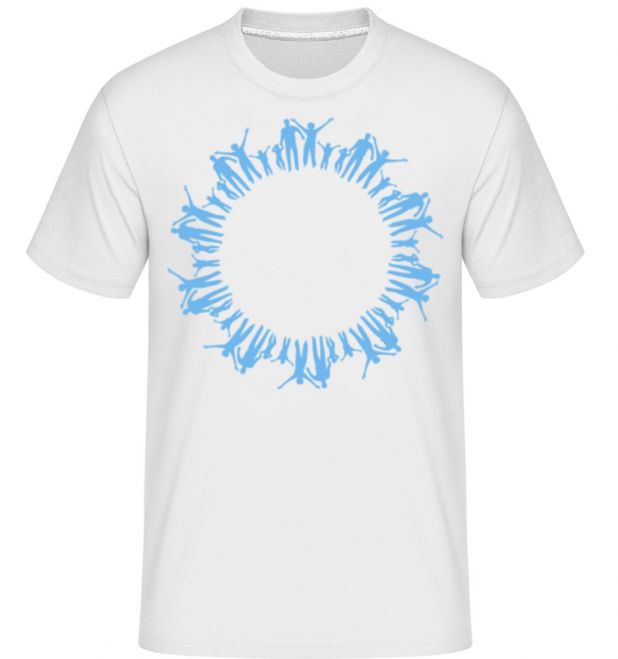 Human Circle -  Shirtinator tričko pre pánov - Biela - Predné