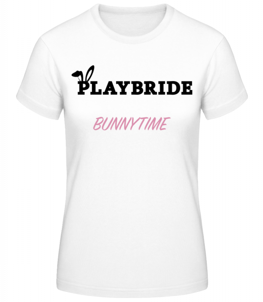Playbride Bunnytime - Dámske basic tričko - Biela - Predné