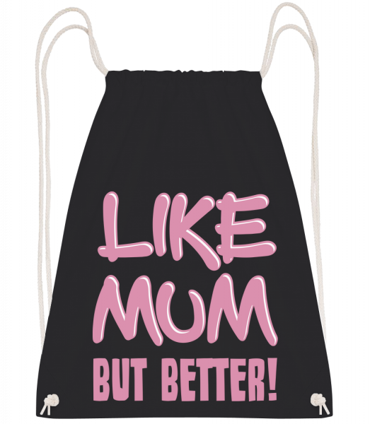 Like Mum, But Better! - Drawstring batoh so šnúrkami - Čierna1 - Predné