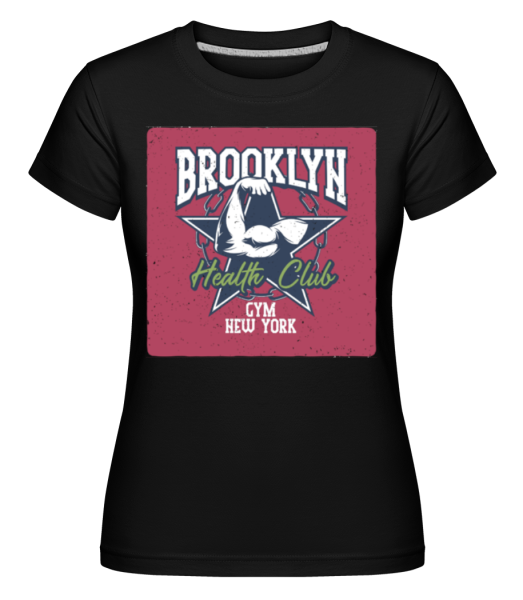 Brooklyn Health Club -  Shirtinator tričko pre dámy - Čierna - Predné