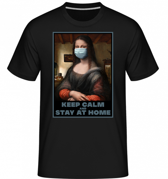 Monalisa Mask -  Shirtinator tričko pre pánov - Čierna - Predné