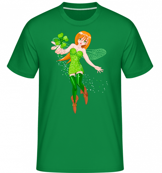 Irish Fairy Logo -  Shirtinator tričko pre pánov - Irish green - Predné