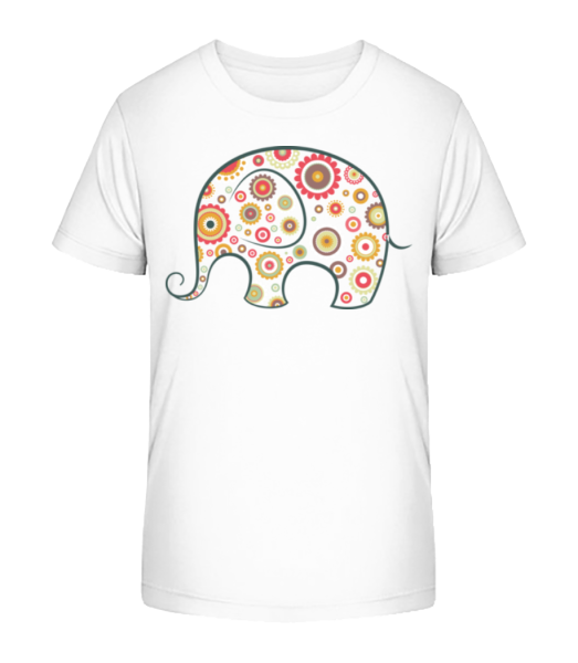 Elephant Kids Comic - Detské bio tričko Stanley Stella - Biela - Predné