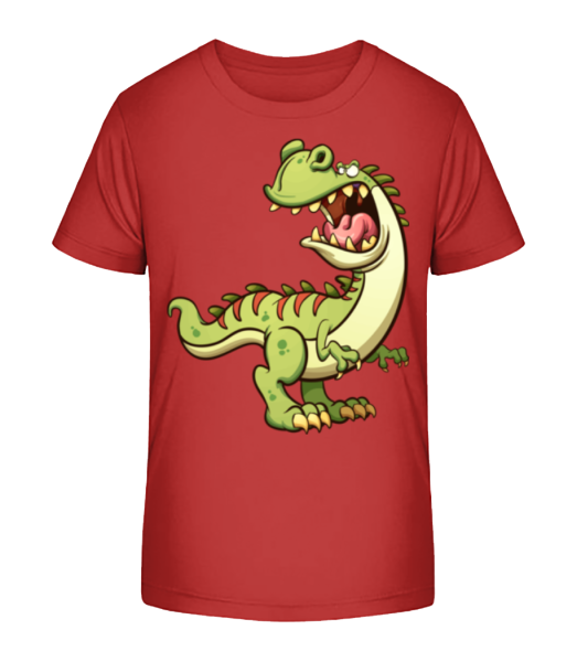 Dinosaur Comic - Detské bio tričko Stanley Stella - Čerešňová - Predné