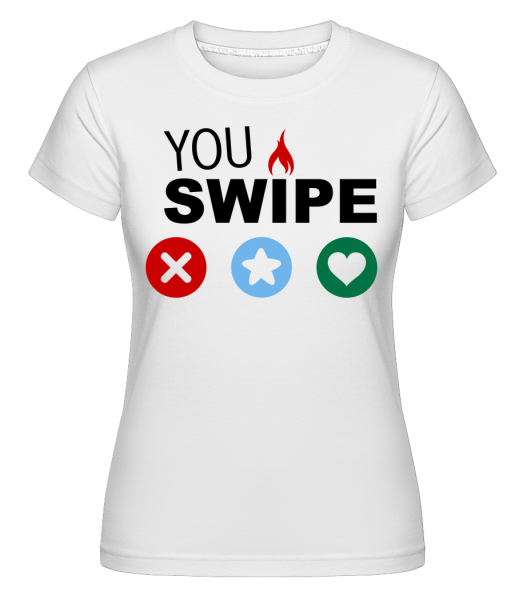 Tvoja voľba -  Shirtinator tričko pre dámy - Biela - Predné