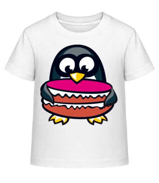 Penguin Cake - Detské Shirtinator tričko - Biela - Predné