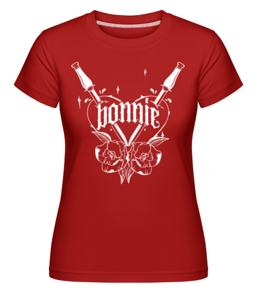 Bonnie -  Shirtinator tričko pre dámy - Červená - Predné