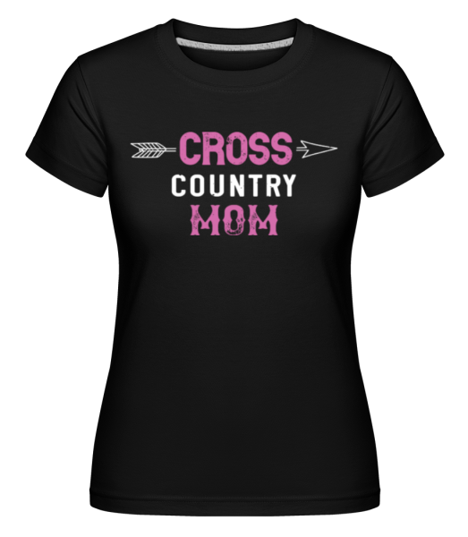 Cross Country Mom -  Shirtinator tričko pre dámy - Čierna - Predné