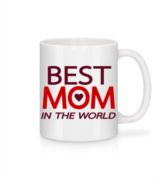 Best Mom In The World - Keramický hrnček - Biela - Predné