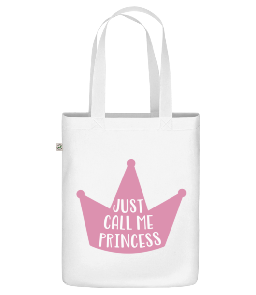 Call Me Princess - Organická taška - Biela - Predné