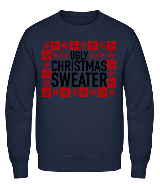 Ugly Christmas Sweater - Pánska mikina - Namornícka modrá - Predné