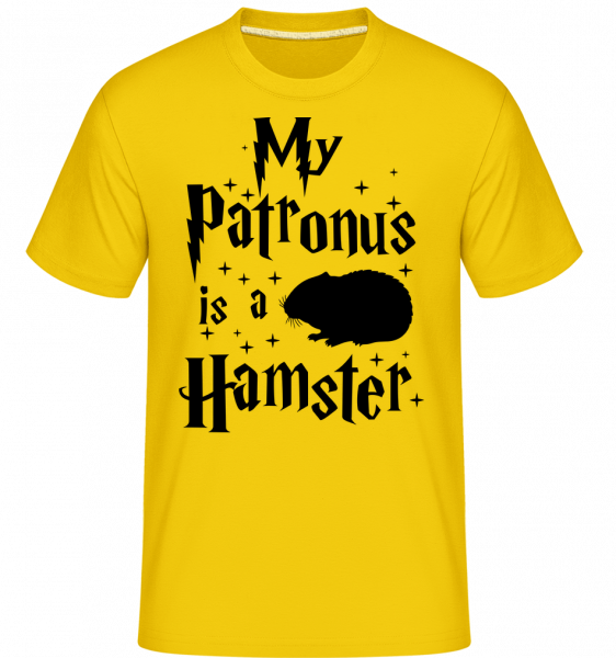My Patronus Is A Hamster -  Shirtinator tričko pre pánov - Zlatožltá - Predné