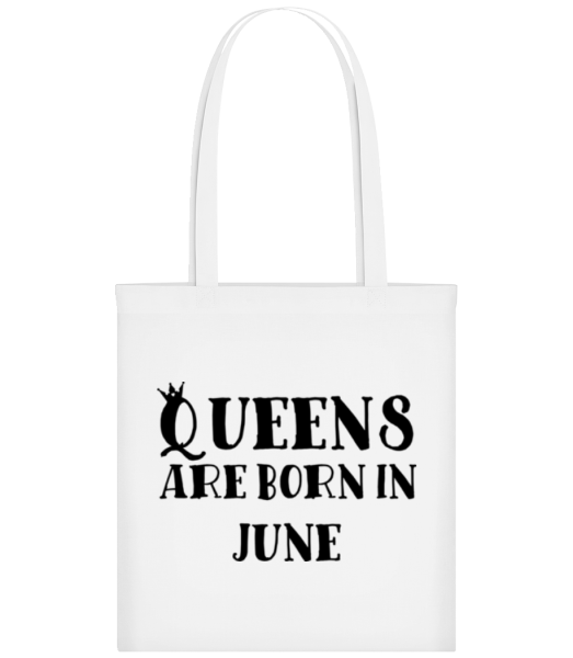 Queens sa rodí v júni - Taška - Biela - Predné