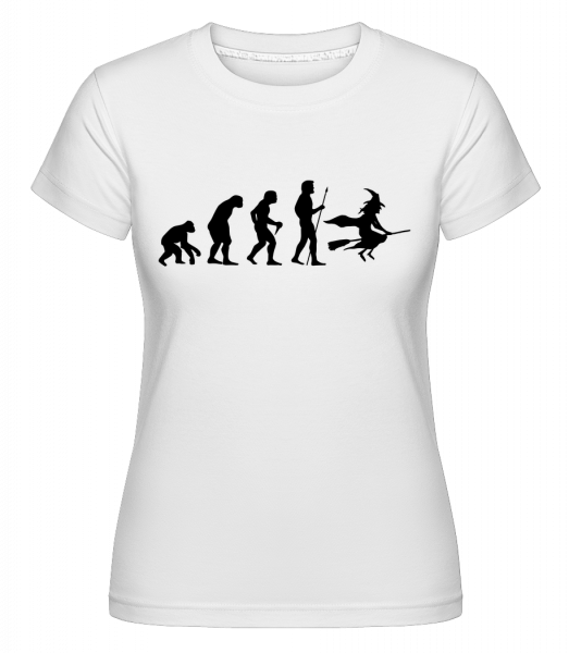 Halloween Evolution -  Shirtinator tričko pre dámy - Biela - Predné