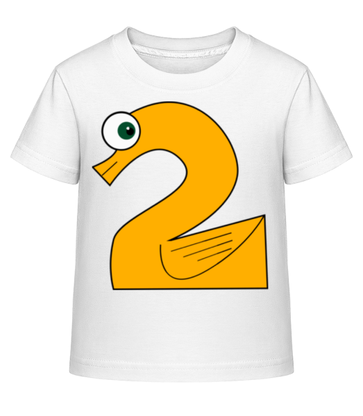 Rubber Duck Two - Detské Shirtinator tričko - Biela - Predné