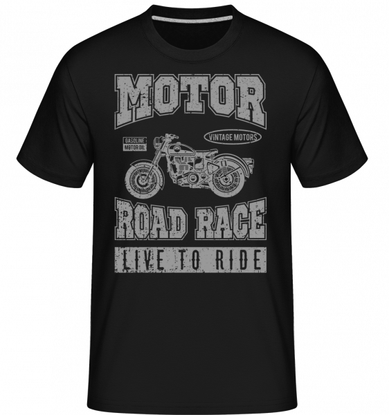 Motor Road Race -  Shirtinator tričko pre pánov - Čierna1 - Predné