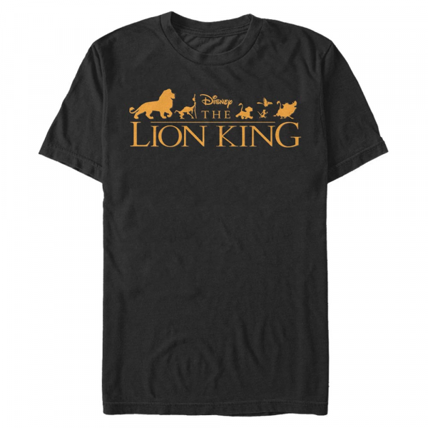 Disney - Leví kráľ - Skupina Film Logo - Pánske Tričko - Čierna - Predné