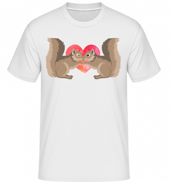Squirrel Love -  Shirtinator tričko pre pánov - Biela - Predné