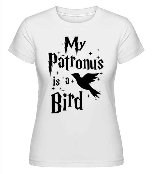 Môj patrón je vták -  Shirtinator tričko pre dámy - Biela - Predné